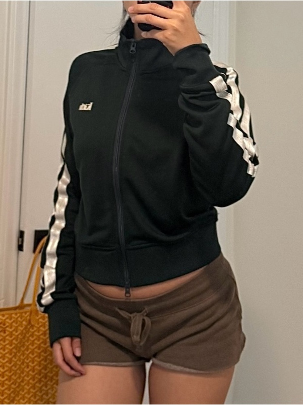 Kith Green and White Track Jacket in L